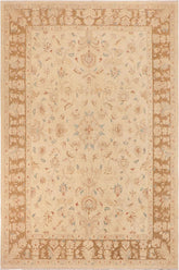 handmade Traditional Kafkaz Beige Brown Hand Knotted RECTANGLE 100% WOOL area rug 10 x 14